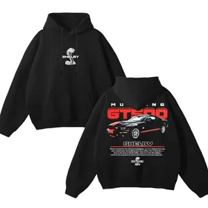Ford Shelby GT500 Hoodie, Unisex Muscle Car Pullover, Classic GT500 Snake Logo Sweatshirt, Racing Streetwear for Men & Women, Gift For Him For Her