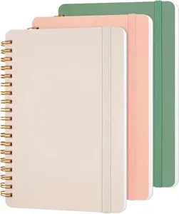 3 PCS Small Spiral Notebook 5x7, Work Notebook Small Notebooks 5x7 with Strap, Cute Notebooks for Women 70 Sheets/Note Books