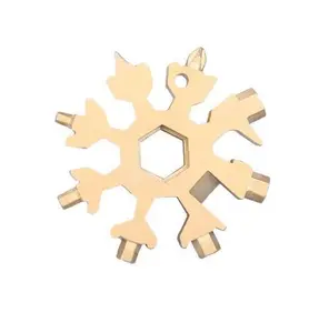 18-in-1 Multi-use Compact Stainless Steel Tool Card for Key Chain