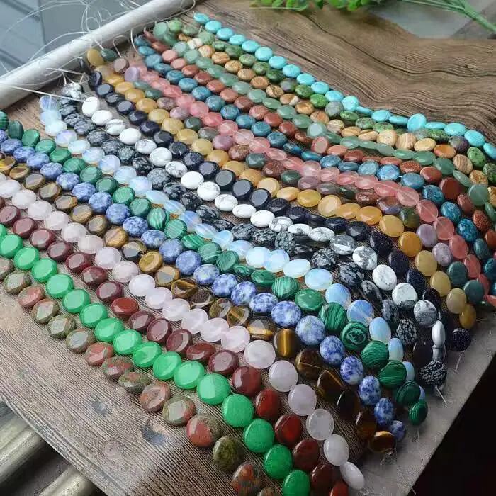 Coin Shape Beads - Assorted Colors & Sizes for Crafting & Jewelry Making