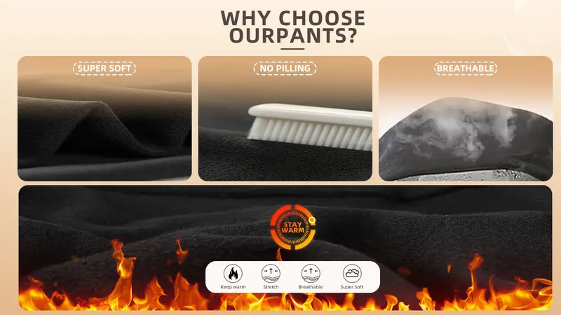 Warm Fleece Lined Pants