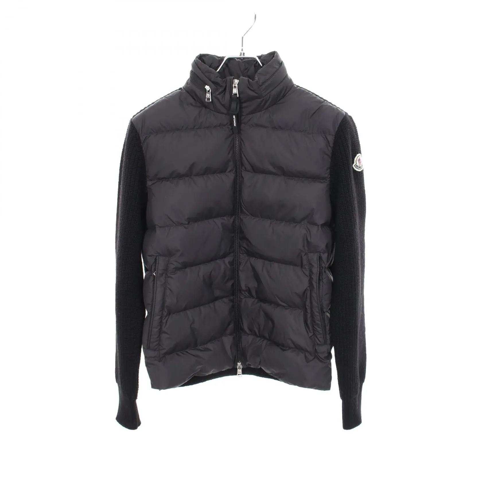 Pre-owned MONCLER Wool Small Leather Goods Polyester Down Jacket