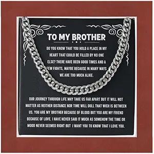 Gifts Gift for Brother, Brother Birthday Gift, Brother Gift Ideas, Christmas Gift, Gift for Him, Meaningful Gift for My Brother Stainless Steel Cuban/Luxury Led Box