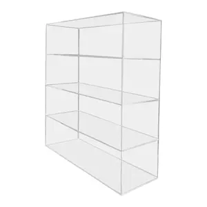 Retail Store Display Case 16 Inch Wide Durable Clear Acrylic Doorless Bakery Pastry Shop Countertop Showcase by 321 Plastics