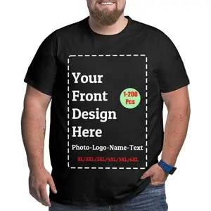 Custom T-Shirt for Men Personalized Plus Size Shirts with Your Own Photo Name Logo Expertly Laid Out Design Kornit Atlax Max HD6 Print