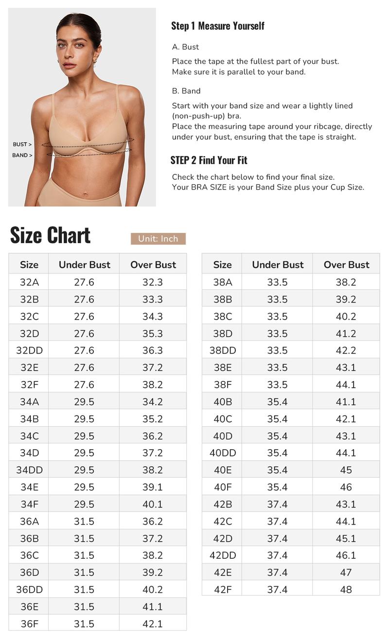 INLYRIC Women's Inbarely Plus Balconette Bra - Lightly Padded Underwire Sexy Tshirt Demi Bras Supportive Soft Fabric Adjustable Straps
