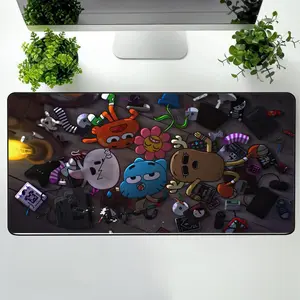 [Sale Up To 50%] Amazing World of Gumball Desk Mat Colorful Office Accessories Gamer_s Workspace Decor Gift for Teens Cartoon Art Desk Pad