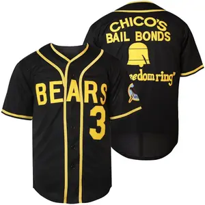 BEARS Baseball Jersey Embroidered Mens Movie Edition Big Men Size Top Selling Ships Today Limited Stock Only Style