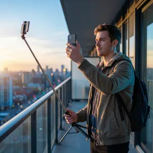 Professional Multi-Function Selfie Sticktripod 360 rotation with Remote Control - Adjustable Height Phone Stand, Compatible with All Smartphones, Optimized for March Madness, Spring Break, World Cup & Easter Outdoor Shooting