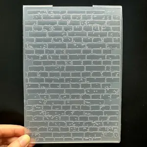 3D Plastic Embossing Folder Template Christmas Dotted Brick wall Texture 5x7 Inch for Card Making DIY Scrapbooking Paper Crafting Handmade Crafts Scrapbooking Arts Supplies Scrapbook Decor