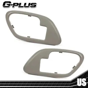 Fit For 95-99 Chevy GMC Truck Left & Right Inner Door Handle Bezel Gray