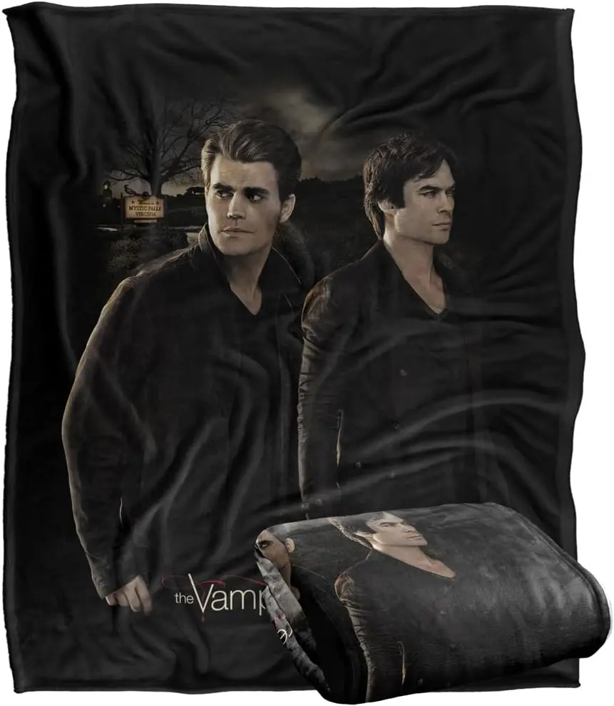 Vampire Diaries Brothers Silky Touch Super Soft Throw Blanket, 60"x80" - Blanket Gifts for Couch, Bed, Living Room, Throw Blankets