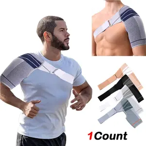 Unisex Shoulder Support Bracelet, Adjustable Compression Sleeve for Left/right Shoulders, Stabilizer for Men/women, 1 Piece