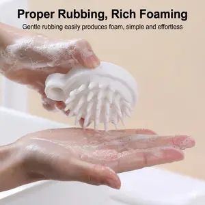 Scalp Massager Hair Growth, Silicone made scrubber fits daily scalp cleaning care