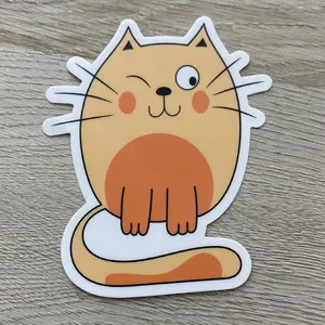 Cat sticker, kitty sticker, kitty stationery, water bottle decal, car decal, laptop sticker, made in the USA