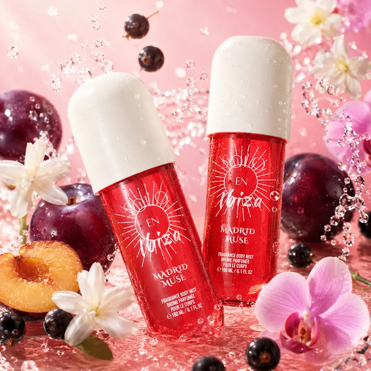 SOLO EN IBIZA Madrid Muse Hair & Body Fragrance Mist - Quick-Drying Aromatic Floral Fragrance with Elegant Jasmine, Plum & Vanilla Creme, Vanilla Scents, Smelling Good, Signature Scent