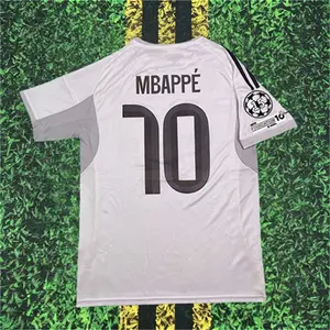 25 26 Home White No.10 Mbappe Short sleeve Soccer Jersey
