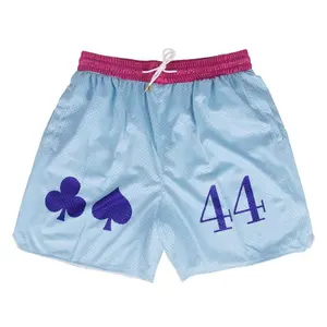 Hypnotic Eye Hisoka Hunter X Anime Shorts Blue Unisex Sports Double-Layered Inner Shorts Full Print Drawstring Design Men Women Mesh Basketball Shorts 4 Pockets 5.5 Inseam