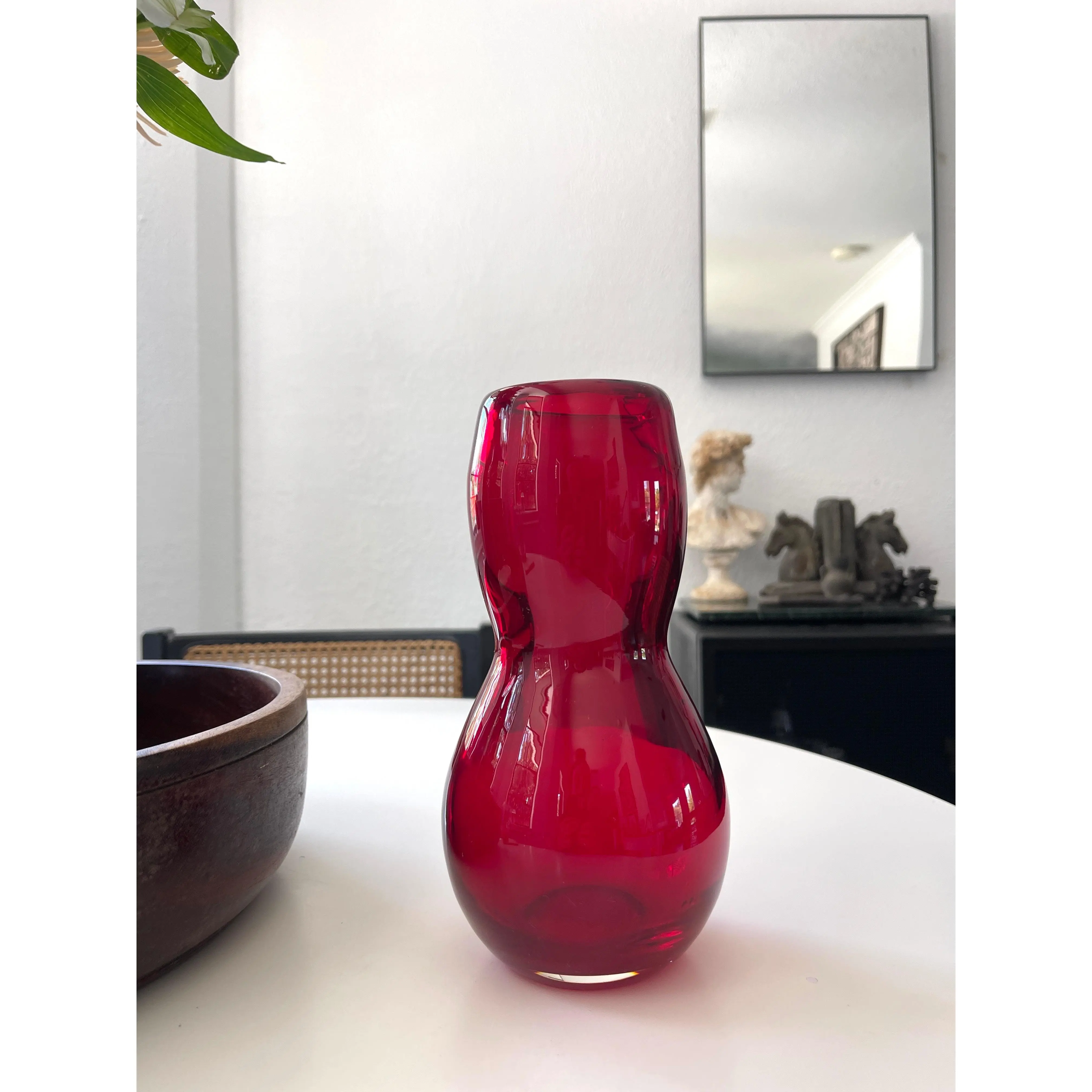 Vintage Handblown Red Vase Vintage Handblown Red Vase