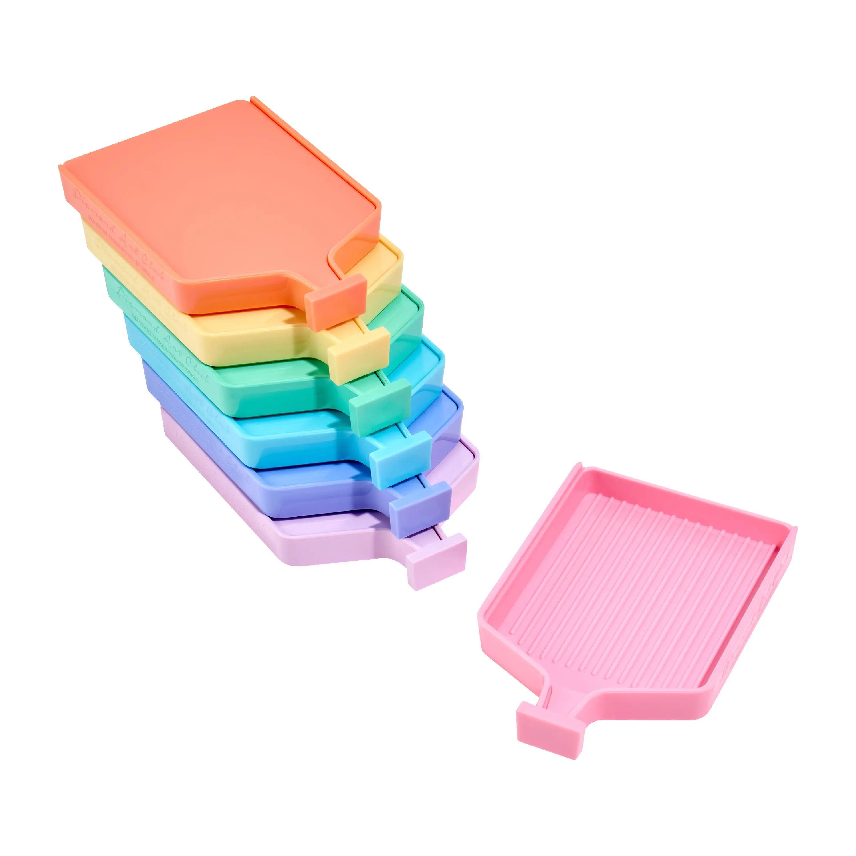 Pastel Rainbow Trays - Large (Set of 7)