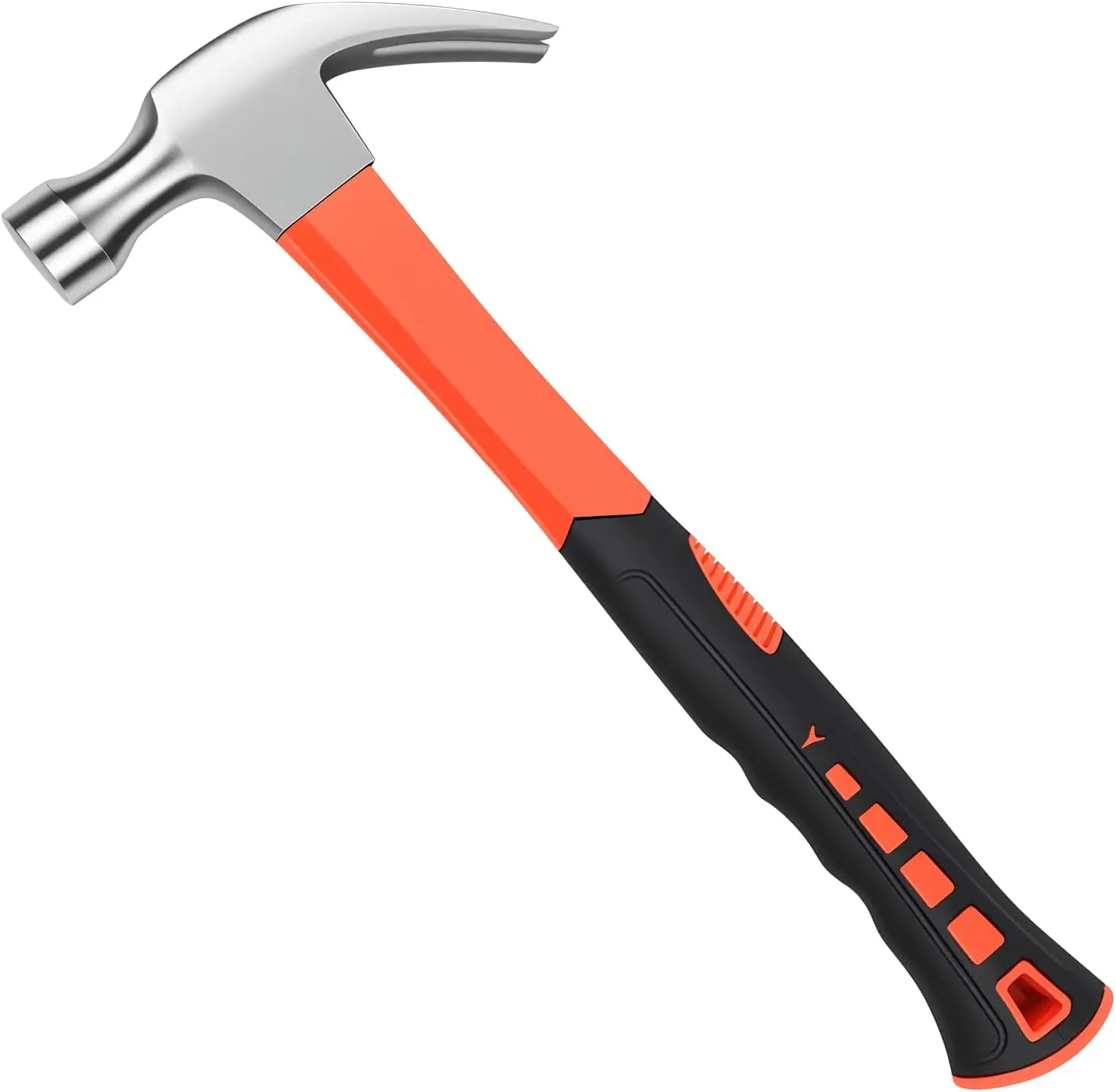 11oz Straight Claw Framing Hammer with Smooth Face & Long Handle, Heavy-Duty Hand Tool for Home DIY Crafts & Outdoor Camping Use