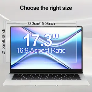 2pcs-17.3 Inch Laptop Screen Protector Set - Anti Blue Light Anti Fingerprint Scratch Resistant 5H Hardness Matte PET Full Coverage for Notebook