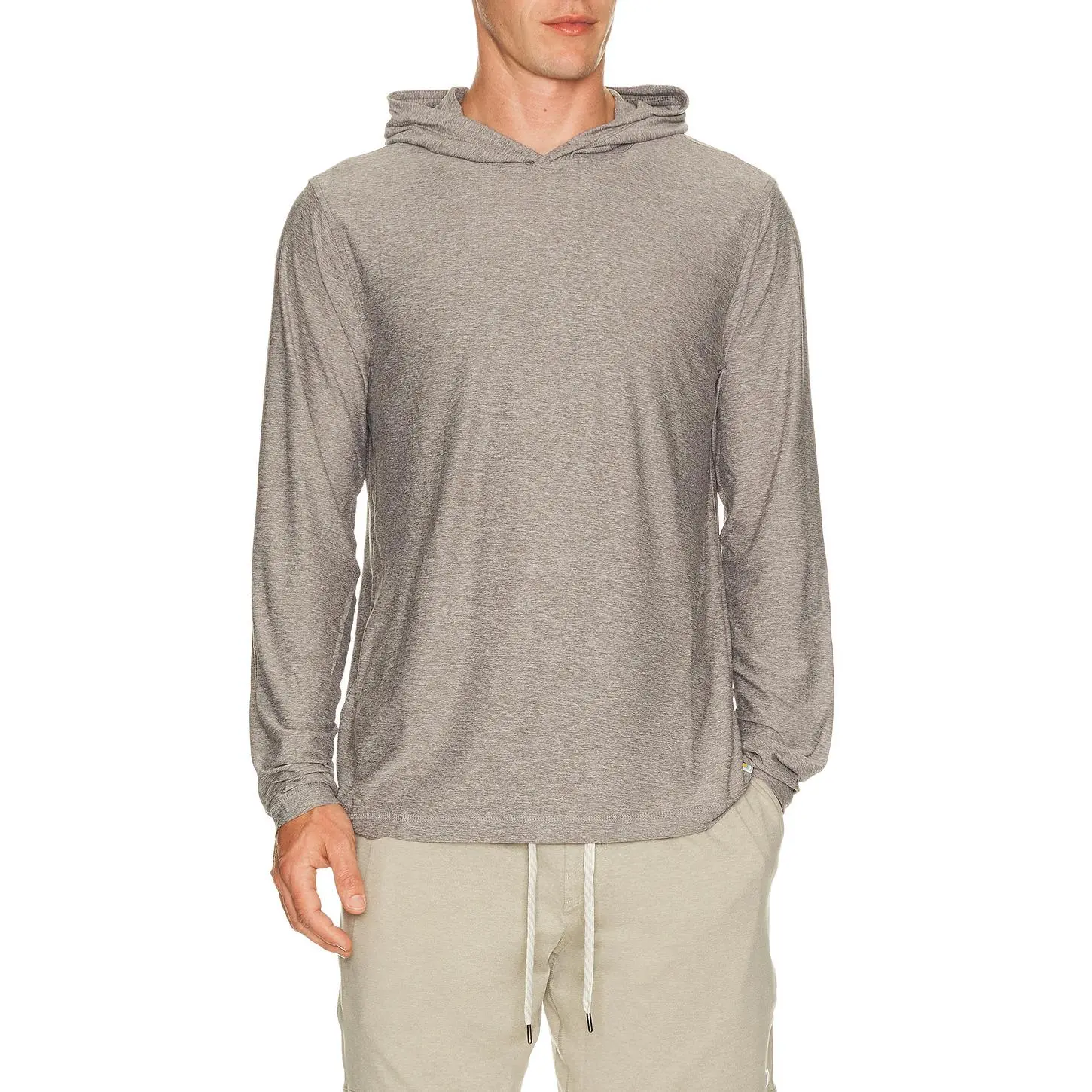 Vuori Strato Tech Hoodie in Heather Grey
