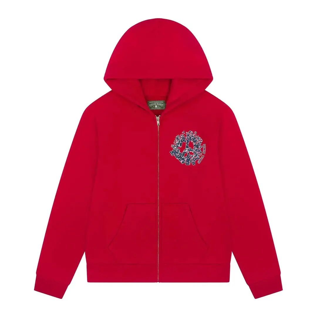 Denim Tears Denim University Zip Hoodie Red