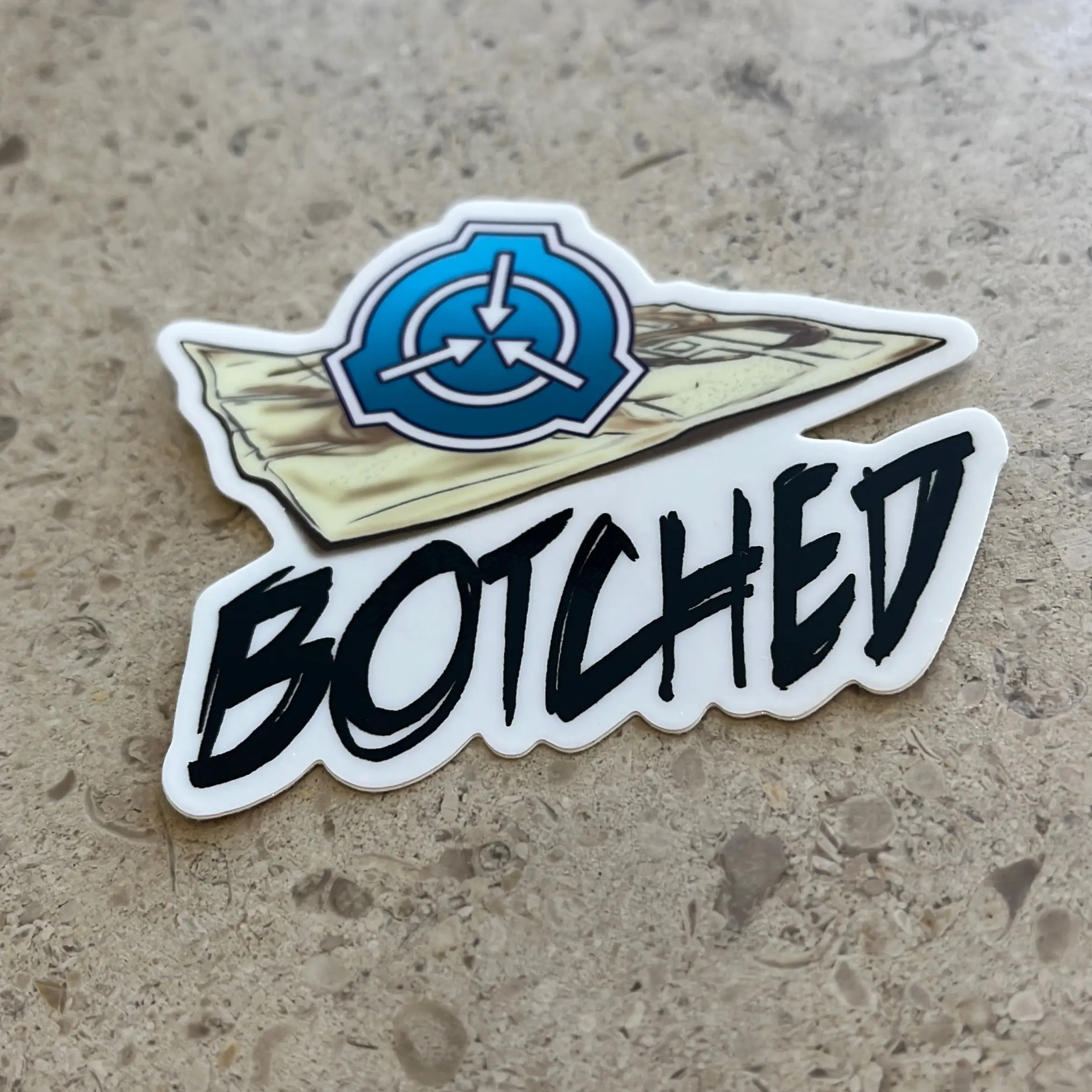 Botched SCP Foundation Logo Sticker