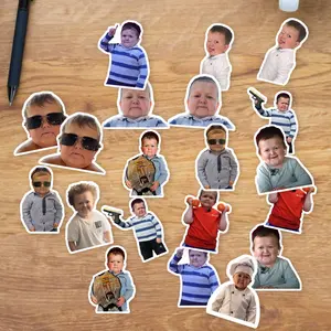 Stickers Pack 20 Pcs Hasbulla Aesthetic Skateboard Laptop Bike Bottle Colorful Waterproof Luggage Bumper Car Guitar Vinyl Water