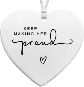 Memorial Keepsake for Mom or Grandmother, Sympathy Gift for Loss of a Special Woman, Bereavement Remembrance Gift for Women, Keep Making Her Proud Memorial Ornament