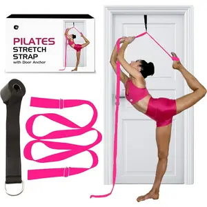 Pilates Stretching Strap with Door Anchor - Flexibility Equipment for Pilates Practitioners - Ideal for Improving  Flexibility, Core Stability, and Posture Alignment at Home