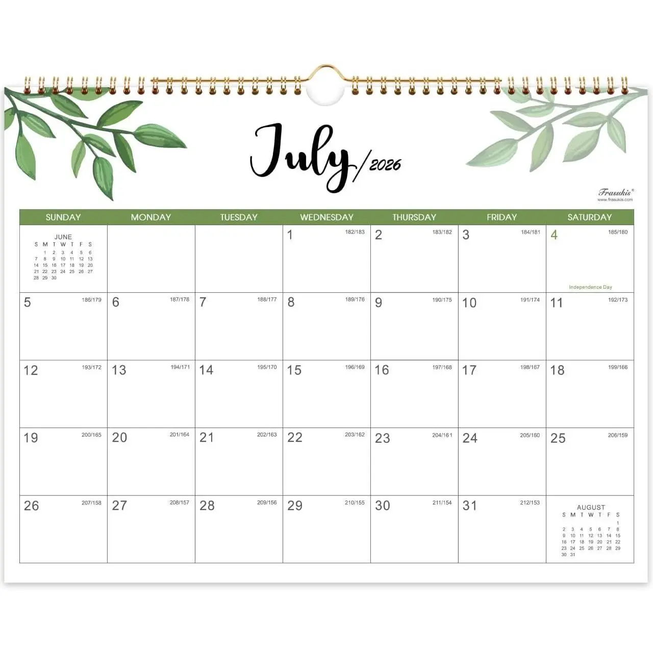 Calendar 2026-2028, 2 Years Wall Calendar 2026-2028, 14.8'' x 11.5'', JUL. 2026 - JUN. 2028, Large Blocks, 2026-2027 Wall Calendars with Julian Dates