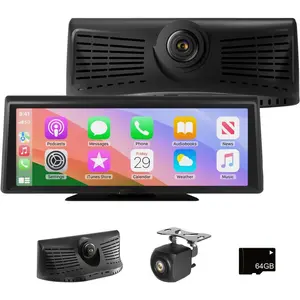 8.1" Portable    Stereo,   & ,  Built-in Dash Cam, 1080P Backup Camera, Plug & Play Touchscreen with Offline GPS Navigation,  5.2 for  SUV RV
