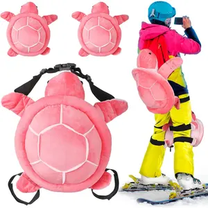 3pcs Turtle Butt Pads for Snowboarding Ski Protective Gear Set Cute Turtle 3D Hip Protectors for Skating Tortoise Cushion Padded Turtle Knee Pad for Kids Adults Skiing Roller Protection
