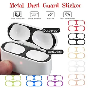 for AirPod 4 Pro2 Metal Dust Guard Sticker Case for Apple Airpods 3 Earphone Cover for Airpods 1 2 3 Headphone Charging Box Protection speaker cleaner