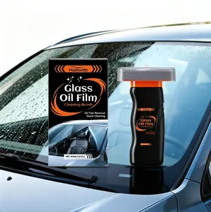 Automotive Windshield Oil Film Remover Handle, Window Film Cleaning, Multifunctional Glass Cleaning Wand Kit with Emulsion Formula, Streak-Free Car Glass Cleaner for Rain Repellent Coating spray-professional spray