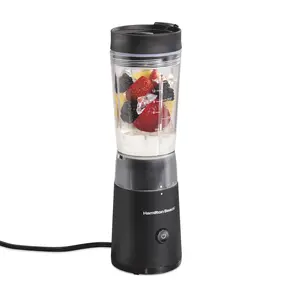 Personal Blender with Leak-Proof Travel Lid, Stainless Steel Blade, 14 oz, compact size of this blender makes it perfect for home, office, travel etc