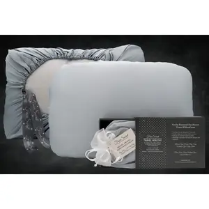 Certified Blue Organic Cotton Travel SlipOver PillowCase