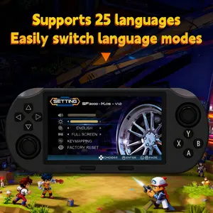 Sf3000 Handheld Game Console, Portable Game Console, HD Screen, Real Color Reproduction, Professional Gaming Chipset, 3000mah Battery, Stand Included, Video Music Player