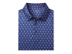 DTWOOO Brand - GOLF CART - Men's Print Performance Polo