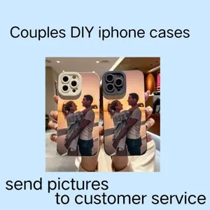 DIY Custom Personalized Phone Case, Any Image Customize Shockproof Protective Silicone TPU Cover, For iPhone 11 12 13 14 15 16 17 Pro Max Plus , Couple Matching Gift
