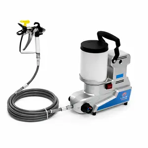 Portable Airless Paint Sprayer, 2.5 L/Min High Flow, 3 Adjustable Speeds, 2L Capacity with 5m Hose, Wall Sprayer for DIY Projects and Emulsion Paint
