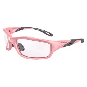 Crossfire Infinity Safety Glasses Pearl Pink with Clear Lenses
