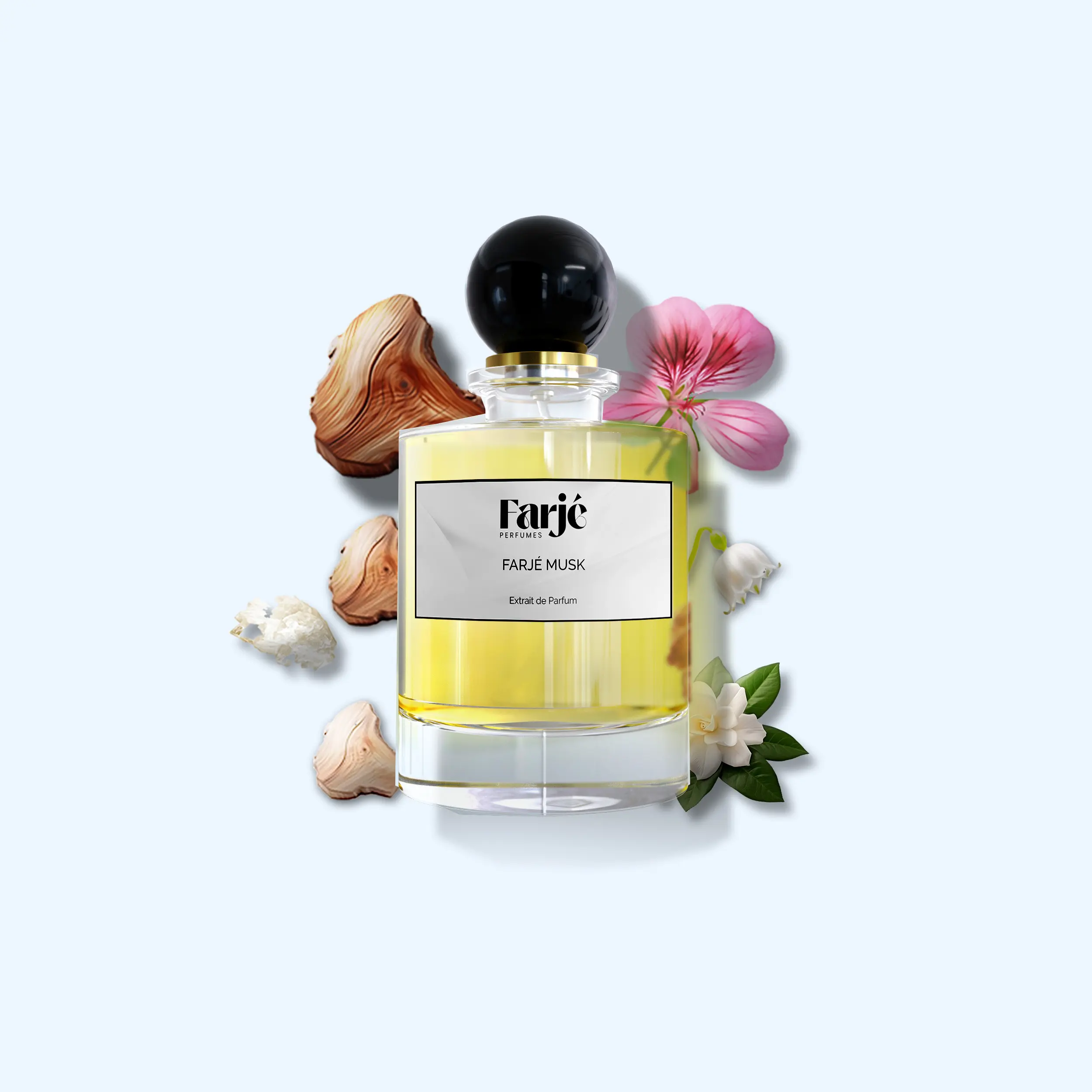 Farjé Musk by Farjé Perfumes - Extrait de Parfum for Women 30ml - Musky, Powdery, Clean, Soft - Artfully crafted with the finest niche-quality ingredients