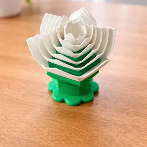 3D Printed Flower Fidget Toy | Layered Petal Desk Decor, Calming Zen Accessory