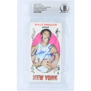 Walt Frazier New York Knicks Autographed 1969-70 Topps #98 Beckett Fanatics Witnessed Authenticated 10 Rookie Card - Fanatics Authentic Certified