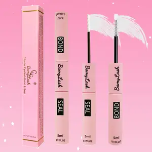 2 in 1 Eyelash Bond & Seal, Clear Color, 1 Count Long Lasting Eyelash Extension Glue & Sealant, No Latex,Safe Professional Eye Makeup Tool for Women DIY Cluster Eyelash Extension, Eyelash Fixer