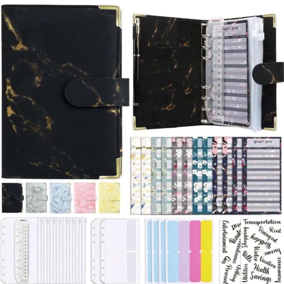 Budget binder starter kit (cash envelope stuffing) cash stuffing