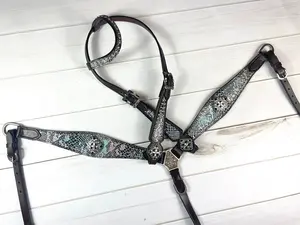Iridescent Snake Skin Pattern Tack Set